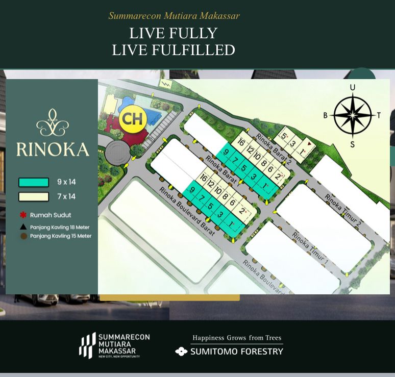 siteplane rinoka summarecon makassar